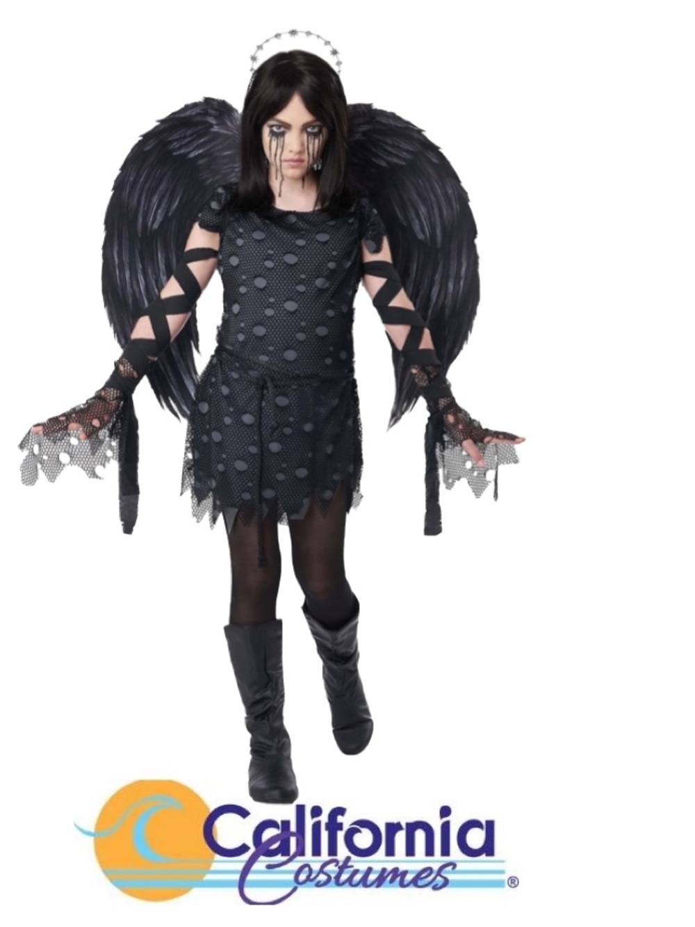 CALIFORNIA COSTUMES Dark Angel Halloween Costume Girl’s Size Small (6/8)